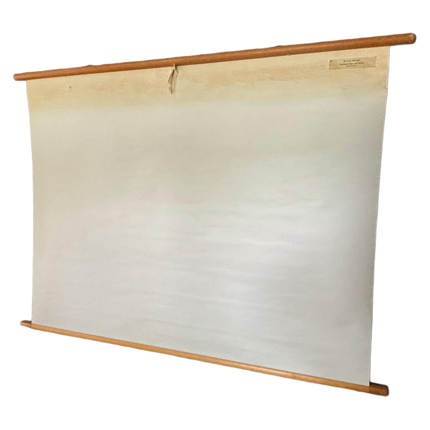 Vintage educatieve wandkaart ‘Zendingsreizen van Paulus  Wolters-Noordhoff 1970  religieuze schoolkaart christendom  100 × 75 cm